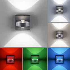 Wandlamp Q-Mia smart antraciet rgbw></noscript>Straluma Discount