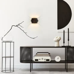 Wandlamp Scudo zwart/goud 20cm><noscript><img width=