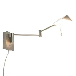 Wandlamp staal verstelbaar met dim to warm functie>Straluma Best