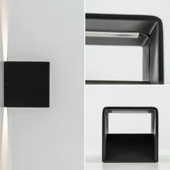 Wandlamp Stretto kubus zwart><noscript><img width=