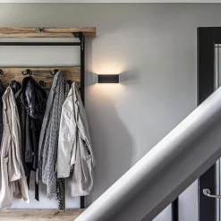 Wandlamp Stretto zwart 20cm></noscript>Straluma New