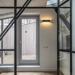 Wandlamp Stretto zwart/goud 30cm><noscript><img width=