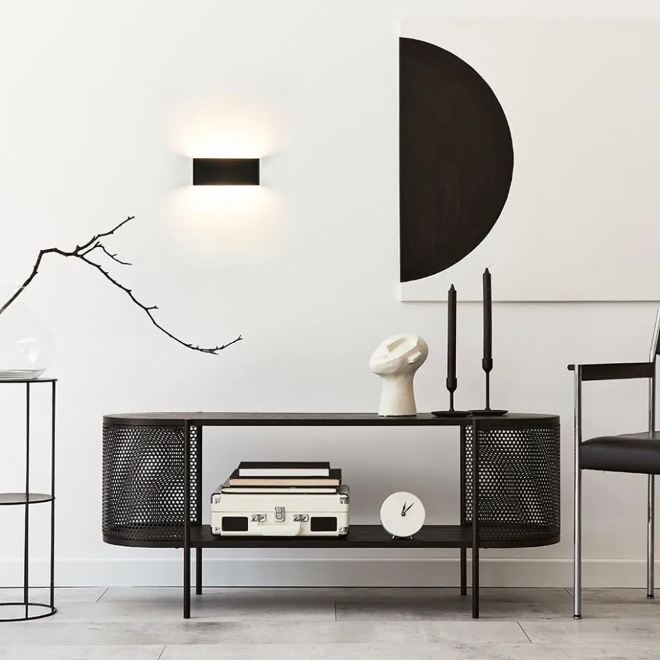 Wandlamp Stretto zwart/goud 20cm>Straluma Online