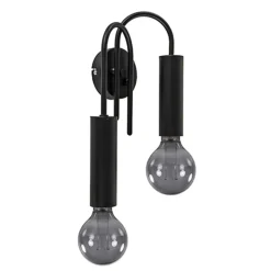 Wandlamp toog dubbel zwart>Straluma