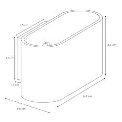 Wandlamp Xera ovaal zwart/goud></noscript>Straluma Online