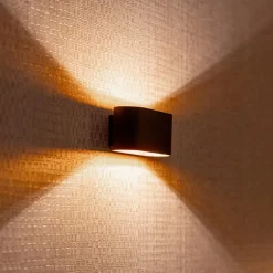 Wandlamp Xera ovaal zwart/goud></noscript>Straluma Online