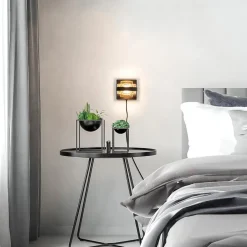 Wandlamp zwart/amber><noscript><img width=