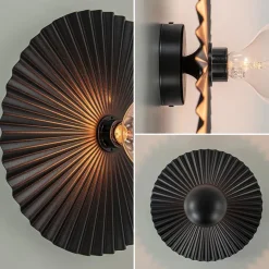 Wand/plafondlamp decoratief zwart></noscript>Straluma Outlet