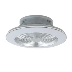 Zilveren ventilator inclusief LED klein>Straluma Outlet