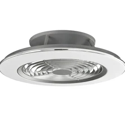 Zilveren ventilator met LED en bluetooth>Straluma Sale
