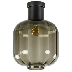 Zwart glazen plafondlamp luxury>Straluma Online