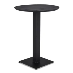 Zwart houten bartafel Ø80x105 cm>Straluma Online