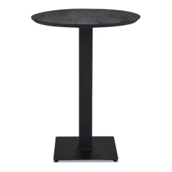 Zwart houten bartafel Ø80x105 cm>Straluma Online