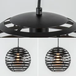 Zwart metalen hanglamp bol 30 cm></noscript>Straluma Sale