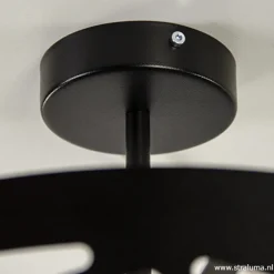 Zwart metalen plafondlamp Scandinavisch></noscript>Straluma Best