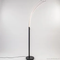 Zwarte boog vloerlamp LED dimbaar>Straluma Hot