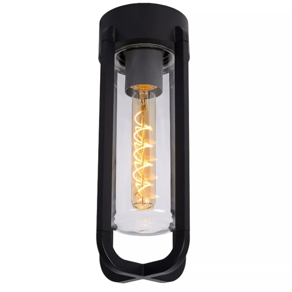 Zwarte buitenlamp plafond IP44>Straluma Online