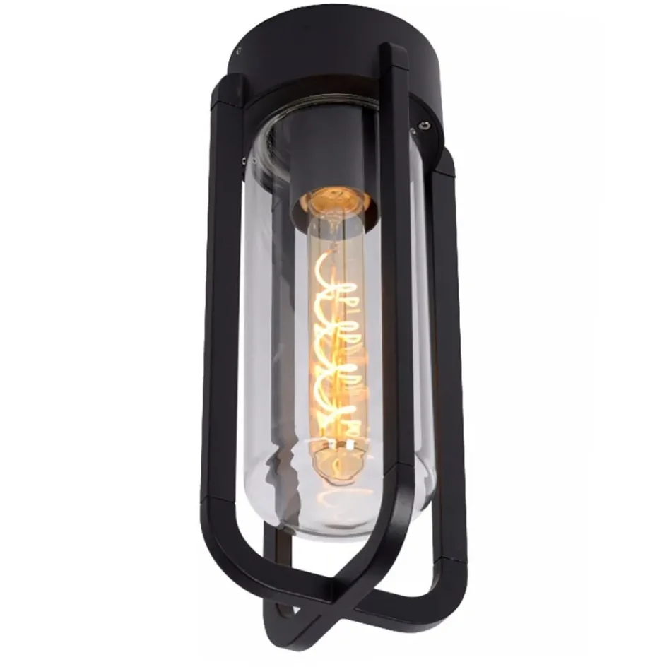 Zwarte buitenlamp plafond IP44>Straluma Online