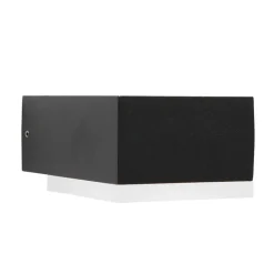 Zwarte buitenlamp wand inclusief LED>Straluma Online