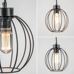 Zwarte draad hanglamp bol klein></noscript>Straluma Discount