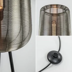 Zwarte driepoot Adeta met nikkel kap></noscript>Straluma Discount