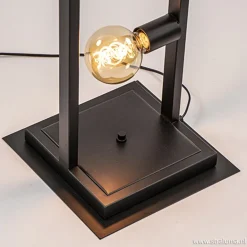 Zwarte metalen vloerlamp open frame></noscript>Straluma Best