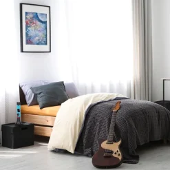 Zwarte tafellamp lava blauw met rood><noscript><img width=