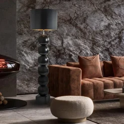 Zwarte vloerlamp bollen met zwarte ronde kap></noscript>Straluma Clearance