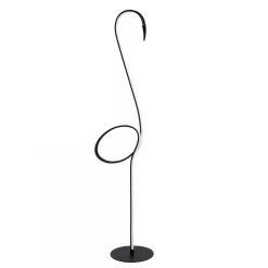 Zwarte vloerlamp flamingo met LED RGB multicolor>Straluma Outlet
