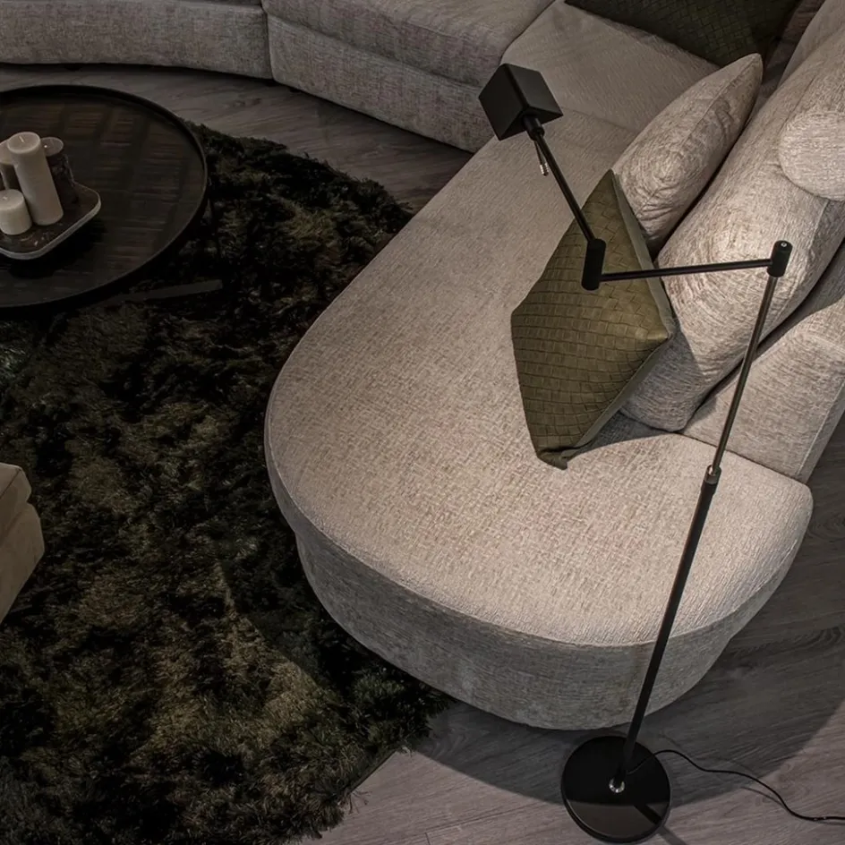 Zwarte vloerlamp-leeslamp LED dimbaar>Straluma