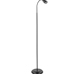 Zwarte vloer/leeslamp touch dimbaar>Straluma New